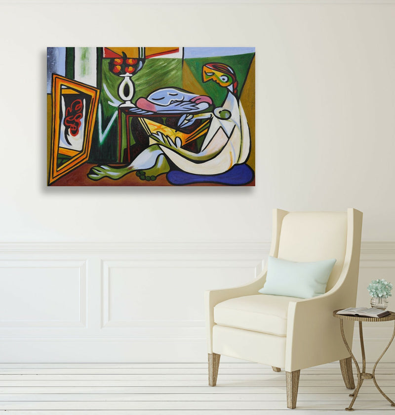 Canvas Art – Pablo Picasso, The Muse Framed Wall Art With 30mm Deep Frame