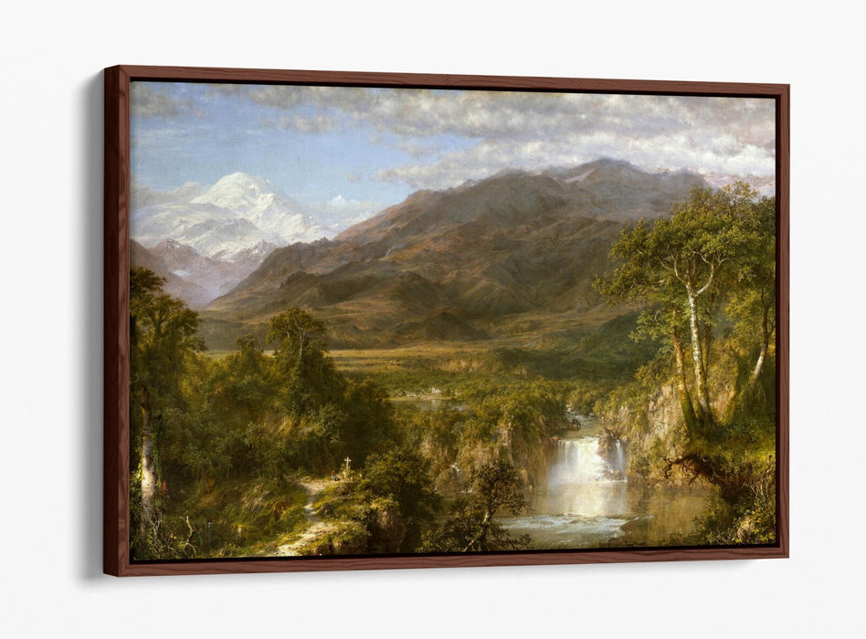 FREDERIC EDWIN CHURCH, THE HEART OF THE ANDES-FLOAT EFFECT CANVAS WALL ART PRINT