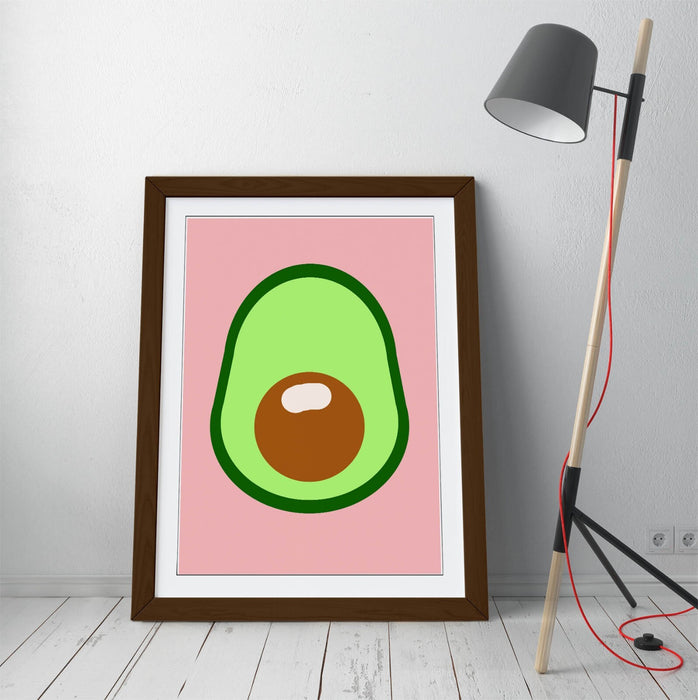 AVOCADO TRENDY MINIMALIST KITCHEN DECOR -FRAMED WALL ART PICTURE PRINT ARTWORK