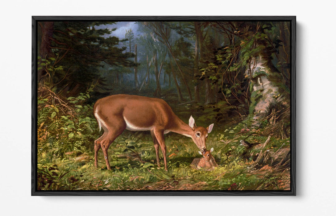 Canvas Wall Art – Maternal Love Float Effect Canvas Art Print with Premium Varnish Finish