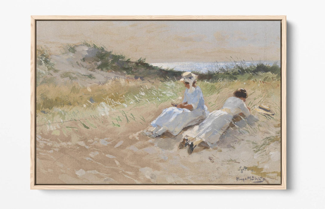 HUGO MUHLIG, PARTY AT SYLT -FLOAT EFFECT CANVAS WALL ART PIC PRINT