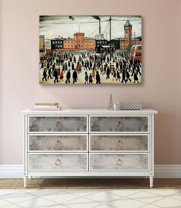 Going to Work CANVAS WALL ART PRINT ARTWORK PAINTING PICTURE Ls Lowry Style