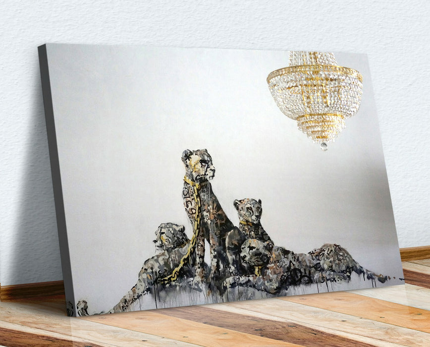 BANKSY CANVAS STREET WALL ART PRINT ARTWORK - Panthere