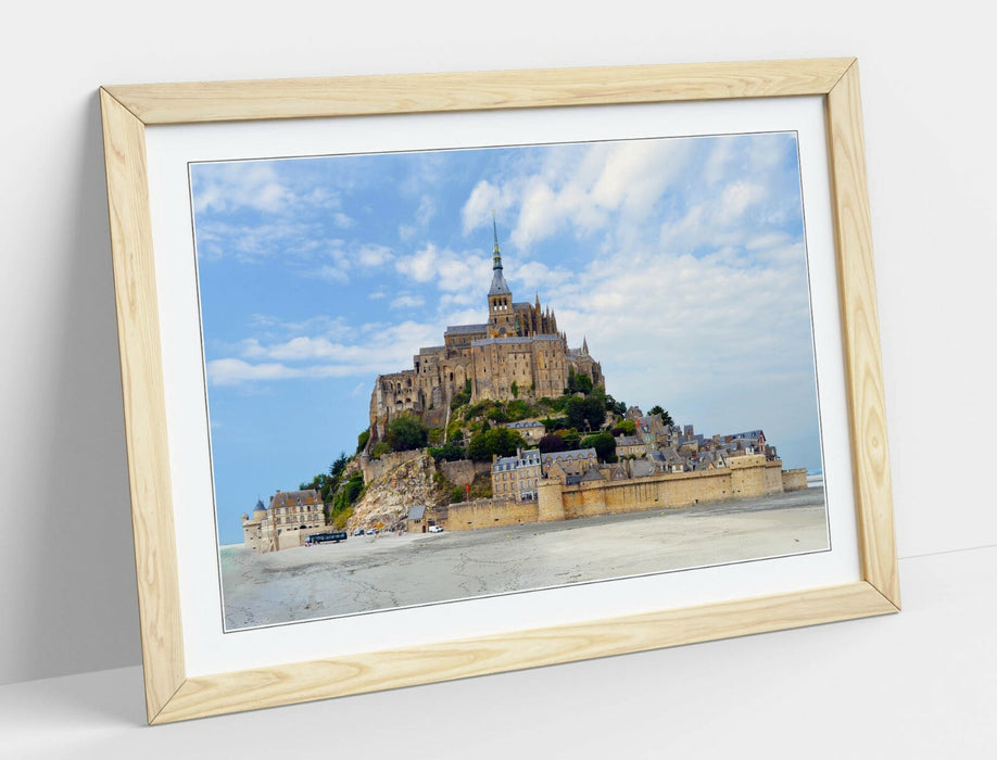 Framed Wall Art - Mont Saint-Michel Print | Scenic France Scenery Photography
