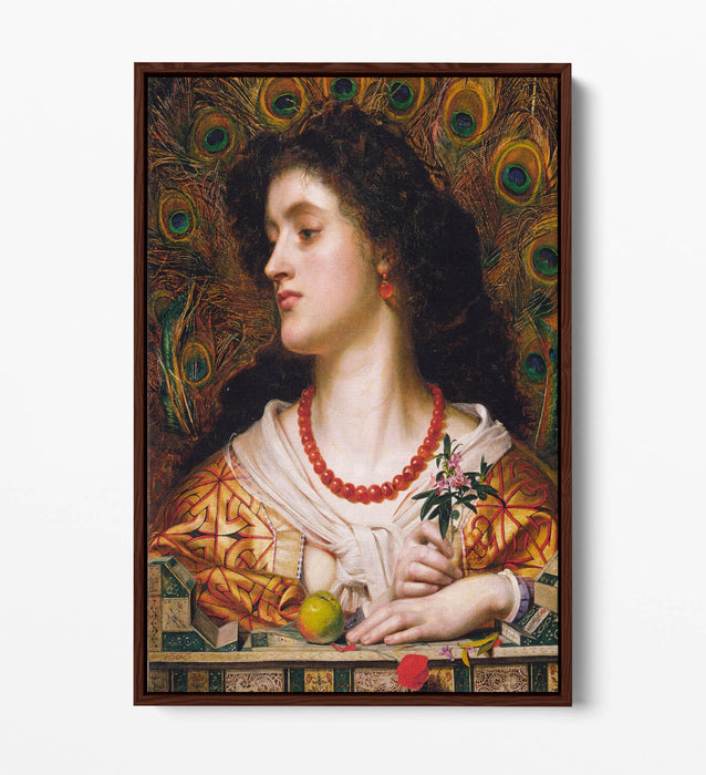 FREDERICK SANDYS, VIVIEN -FLOAT EFFECT CANVAS WALL ART PRINT