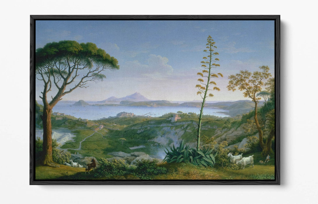 Float Effect Canvas Art – Handmade UK Canvas Wall Art Philipp Hackert Scene