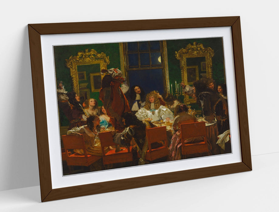 Framed Art Poster - Augustus Leopold Egg Life Of Buckingham Print With Wood Grain Frame