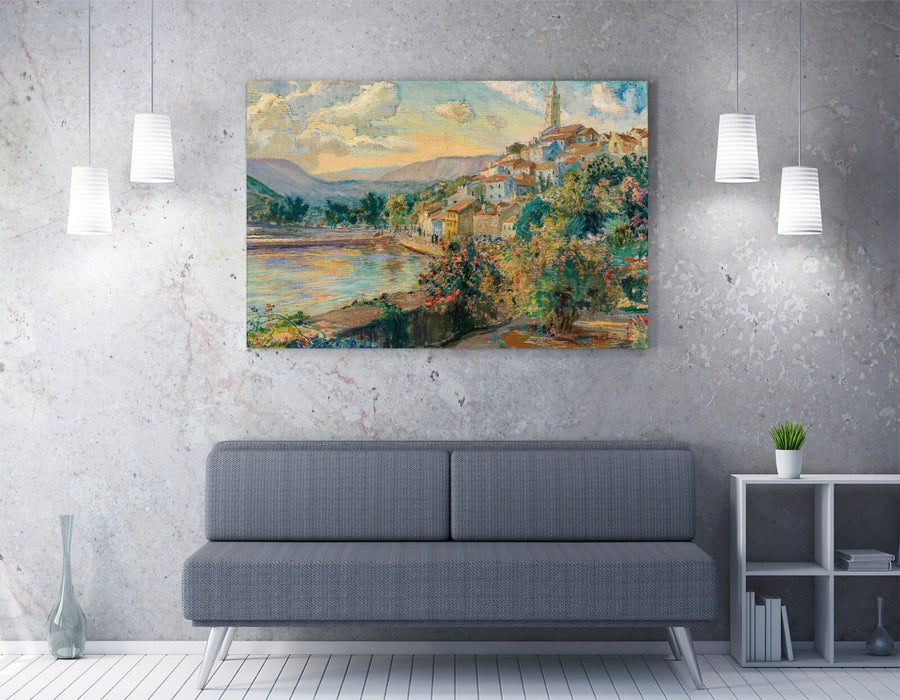 Canvas Wall Art - Menci Clement Crncic View of Novi Vinodolski Premium Print