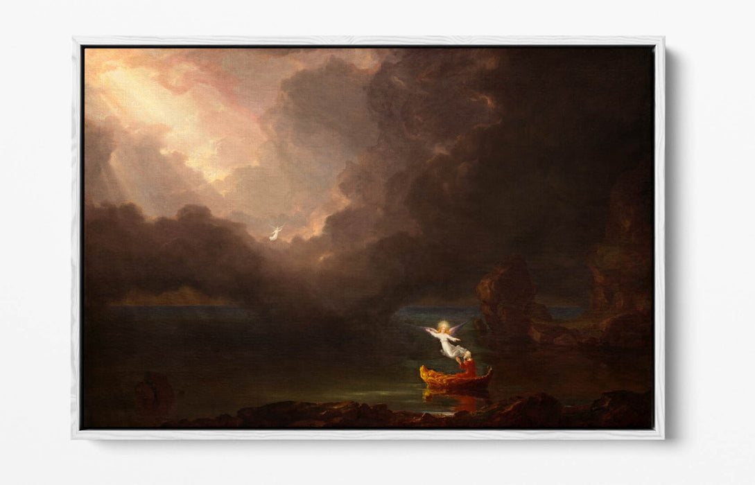 THOMAS COLE, VOYAGE OF LIFE: OLD AGE -FLOAT EFFECT CANVAS WALL ART PRINT