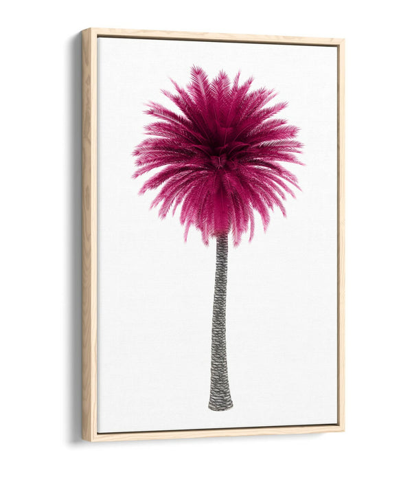 PINK PALM TREE -FLOAT EFFECT CANVAS WALL ART PIC PRINT-