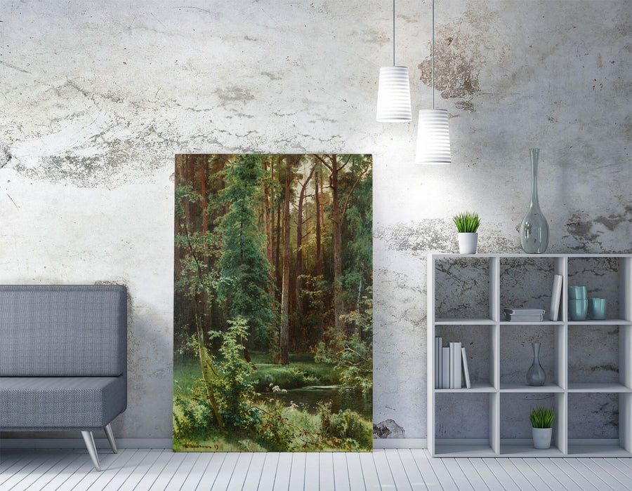 IVAN SHISHKIN, WOODLAND -CANVAS WALL ART PICTURE PRINT ARTWORK