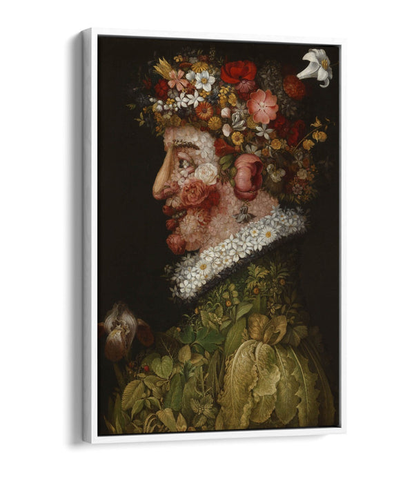 Canvas Wall Art - Giuseppe Acrimboldo La Primavera | Float Effect Canvas Print