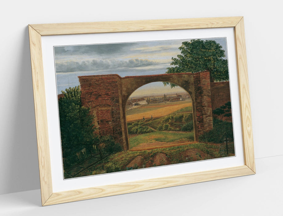 Framed Wall Art Poster - Thomas Ender Cemetery Gate Print | Handmade UK Art