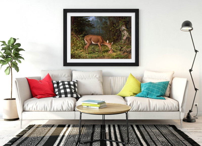 Framed Wall Art Poster Featuring William Harring Maternal Love Print - Ready To Hang