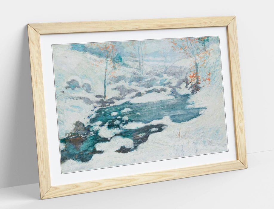 Framed Wall Art – John Henry Twachtman Icebound Painting | Handmade Poster Print