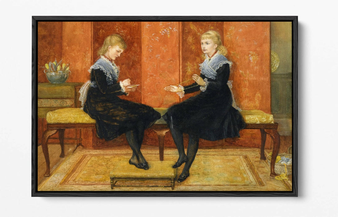 WALTER T CRANE, VIOLET AND LILY -FLOAT EFFECT CANVAS WALL ART PIC PRINT