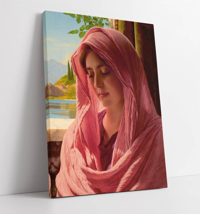 Canvas Wall Artwork - John William Godward Pyrallis Painting Print on Archival Grade Canvas