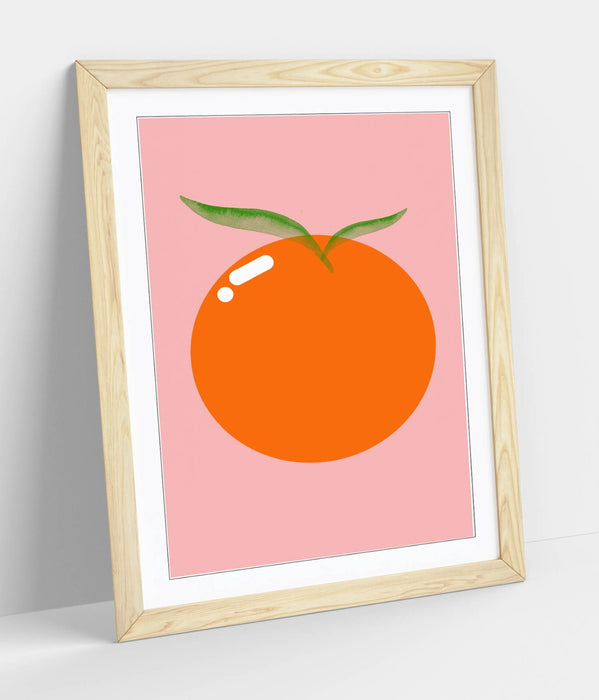 ORANGE FRUIT TRENDY MINIMALIST DECOR -FRAMED WALL ART PICTURE PRINT ARTWORK
