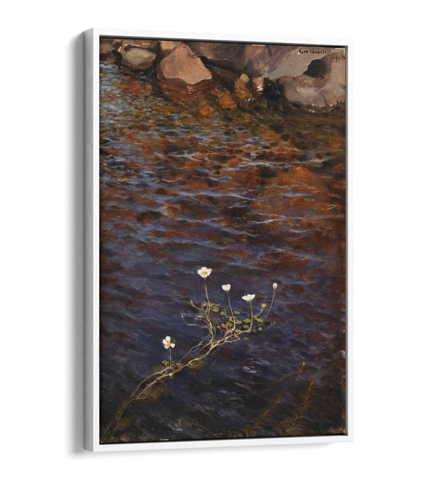 Float Effect Canvas Art - Pond Water Crowfoot Handmade Premium Wall Decor