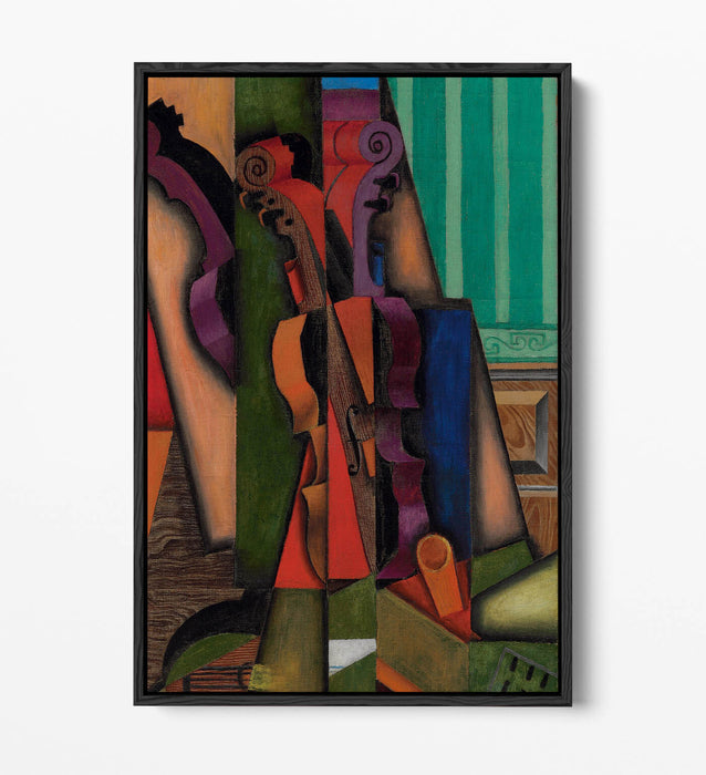 JUAN GRIS, VIOLIN AND GUITAR -FLOAT EFFECT CANVAS WALL ART PRINT