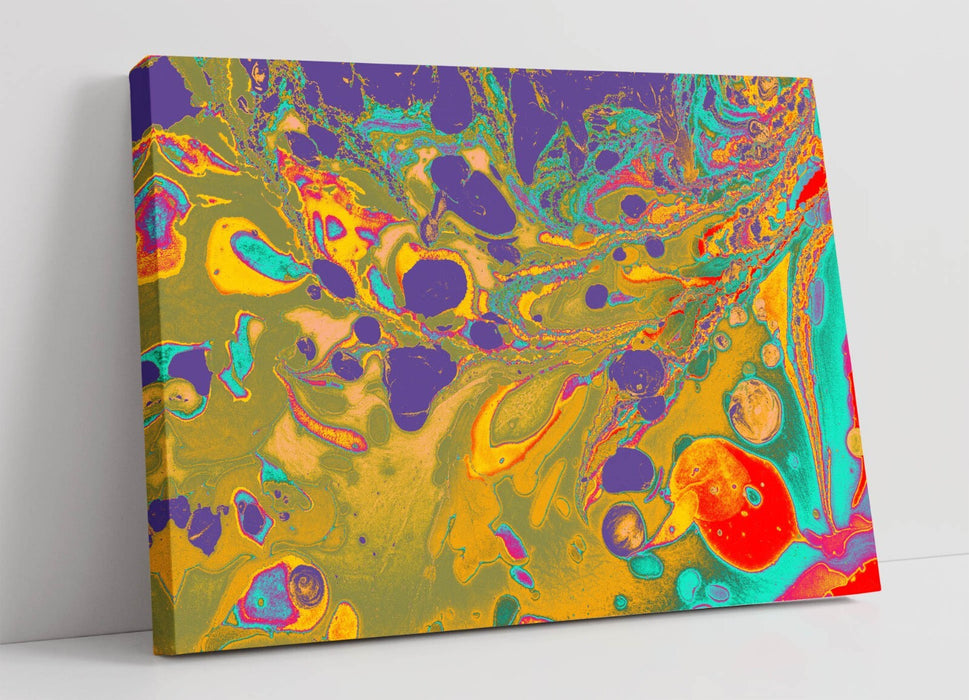 Marble Effect Canvas - Abstract Marble Design Wall Art | Handmade Canvas Print