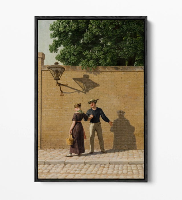 Canvas Art Print – Sailor Leaves Girlfriend | Float Effect, Premium Handmade Wall Art