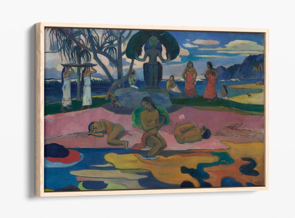 Float Effect Canvas Art - Paul Gauguin Day Of The God Premium Wall Decor