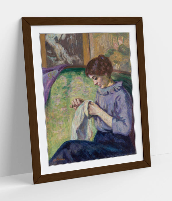 Framed Wall Art – Armand Guillaumin Madame Guillaumin Classic Art Poster Print