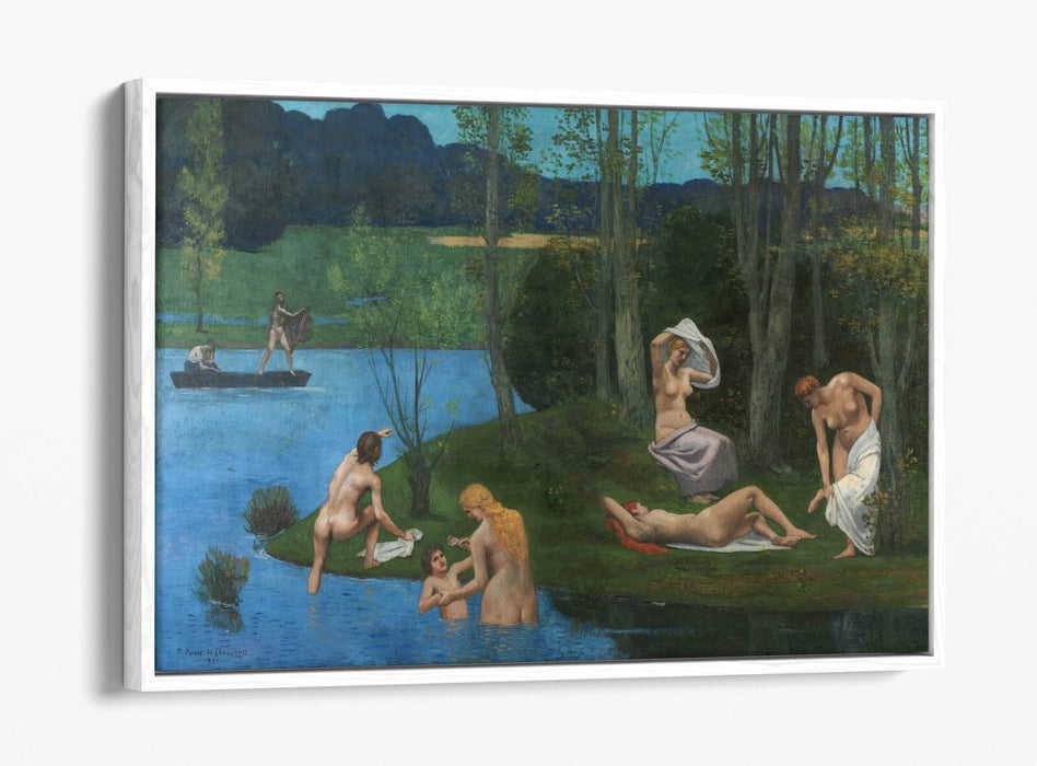 Canvas Wall Art Print – Naked Women Painting on Float Effect Canvas with 30mm Deep Frame