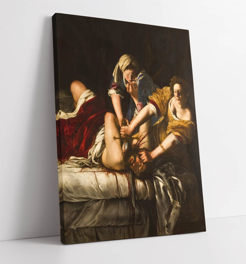 Canvas Wall Art - Artemisia Gentileschi Judith Slaying Holofernes Print on Premium Archival Grade Canvas