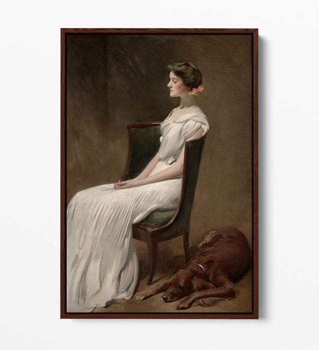 JOHN WHITE ALEXANDER, MISS DOROTHY ROOSEVELT -FLOAT EFFECT CANVAS WALL ART PRINT