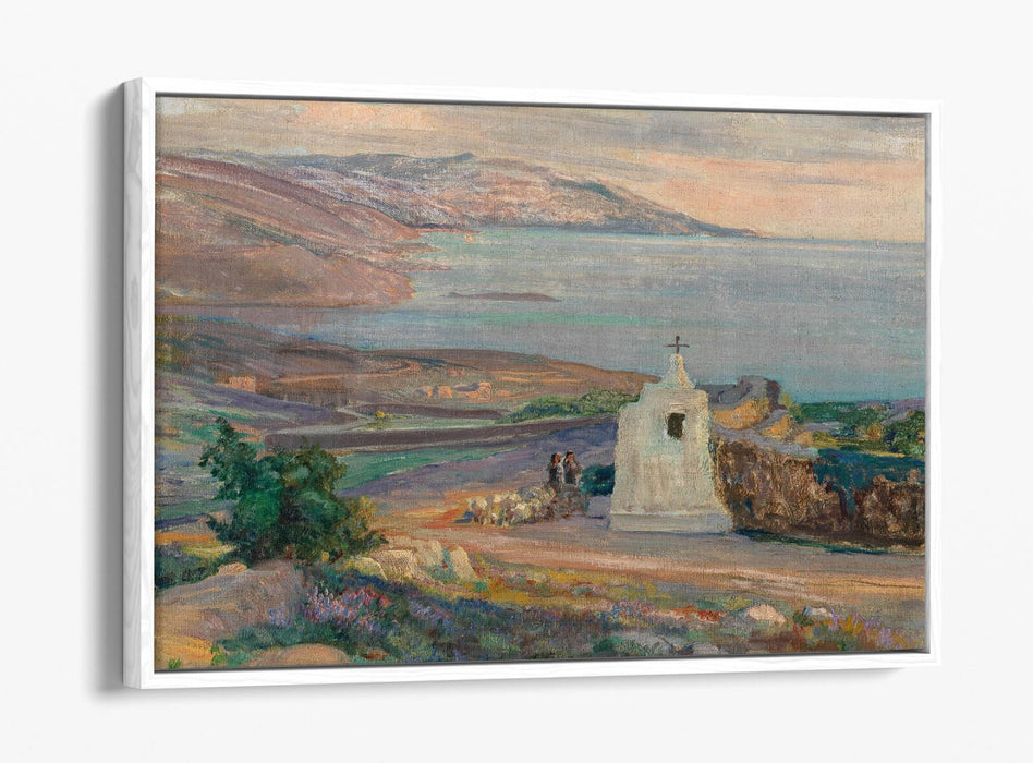 Canvas Wall Art – Coastal Landscape Float Frame Print | Handmade British Canvas