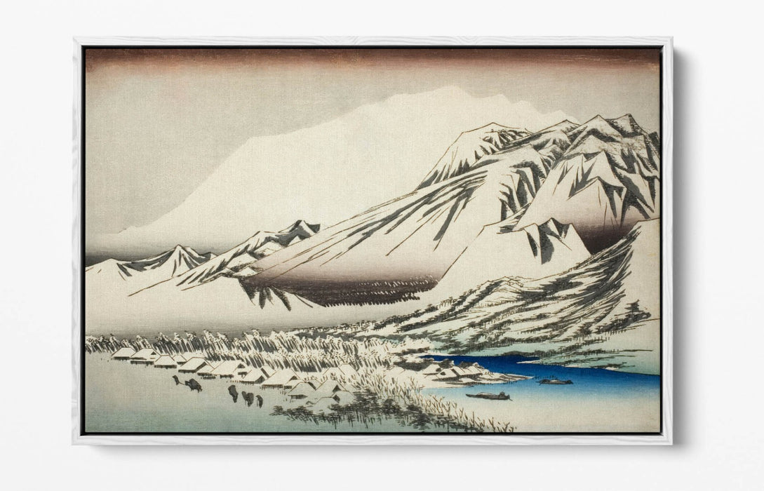 Float Effect Canvas - Mount Hira Painting by Utagawa Hiroshige | Premium Japanese Art Print