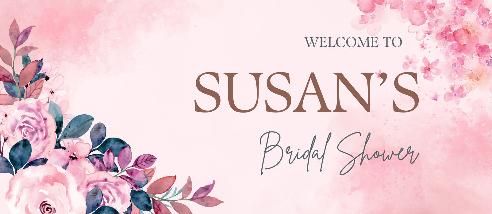 Bridal Shower Banner - Personalized Wedding Party Decor by Legenderry Prints