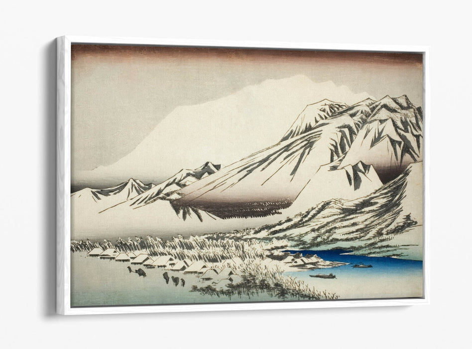 Float Effect Canvas - Mount Hira Painting by Utagawa Hiroshige | Premium Japanese Art Print