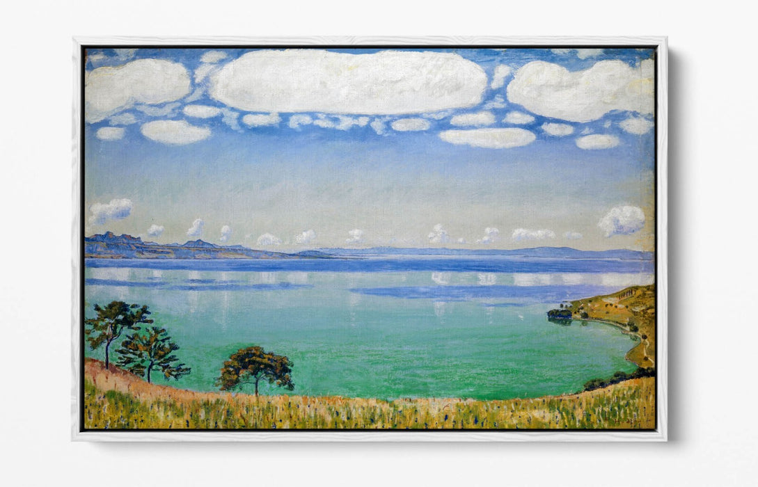 Canvas Wall Art - Lake Geneva Art Float Effect Canvas Print With Premium Frame