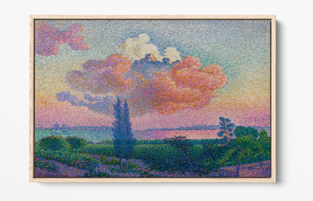 HENRI-EDMOND CROSS, THE PINK CLOUD -FLOAT EFFECT CANVAS WALL ART PRINT