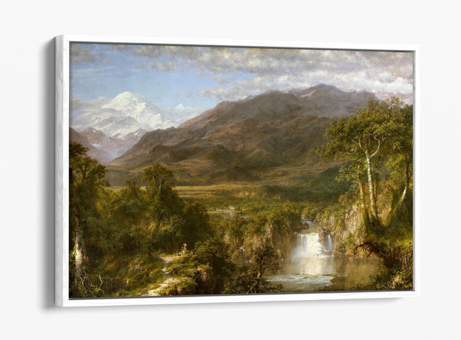 FREDERIC EDWIN CHURCH, THE HEART OF THE ANDES-FLOAT EFFECT CANVAS WALL ART PRINT