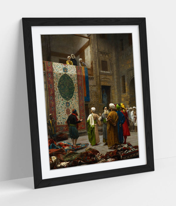 Framed Wall Art - Jean-Leon Gerome Carpet Merchant Painting | Matte Paper Poster