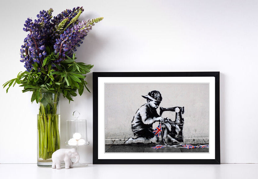 Banksy Framed Art Poster – Handmade UK Frame With Graffiti Wall Art Print