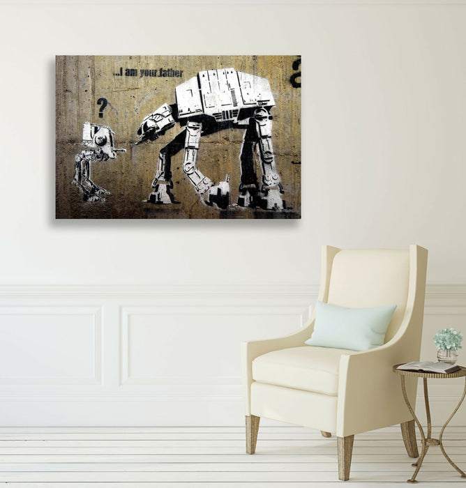BANKSY CANVAS WALL ART PRINT ARTWORK STREET GRAFFITI - I AM YOUR FATHER