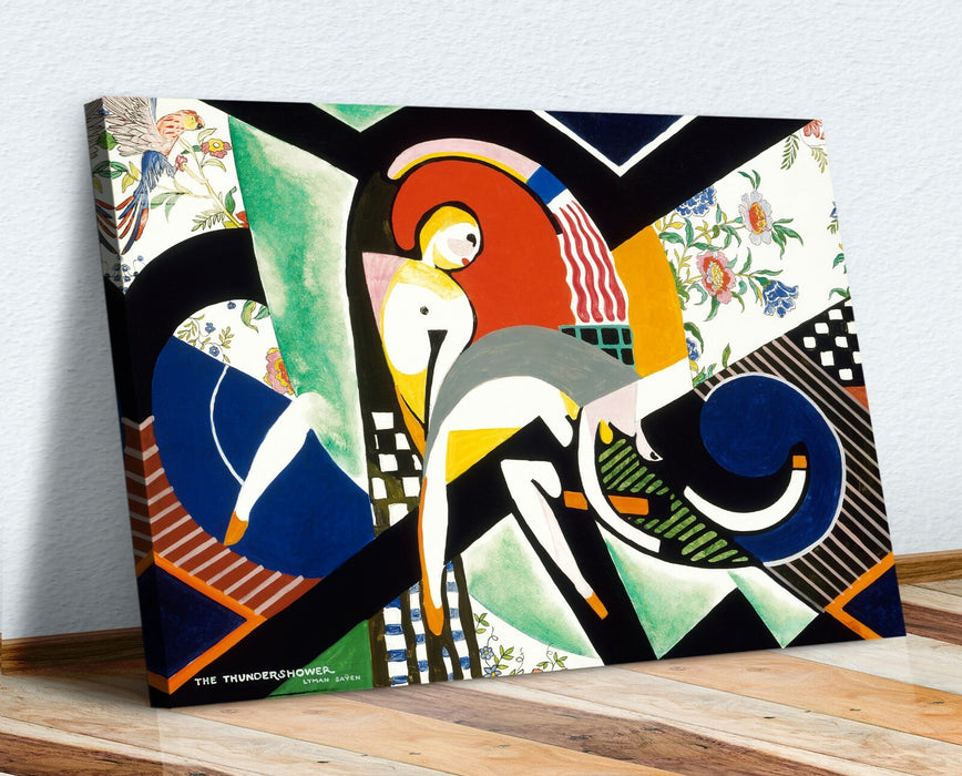 Abstract Canvas Wall Art – Thunder Storm Artwork | Framed Canvas Print Ready to Hang