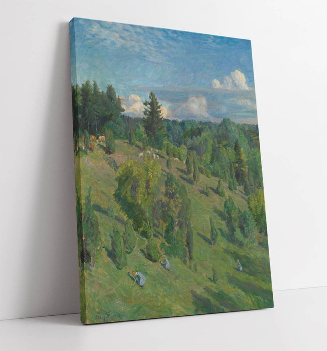 Canvas Wall Art – August Eiebakke Landscape Sun Artwork Print | Premium Satin Finish