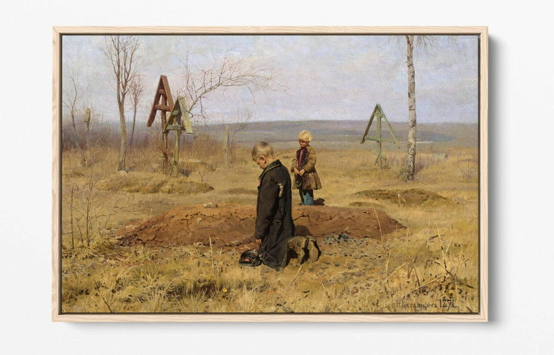 Canvas Wall Art - Orphaned by Nikolay Kasatkin | Float Effect Canvas Print