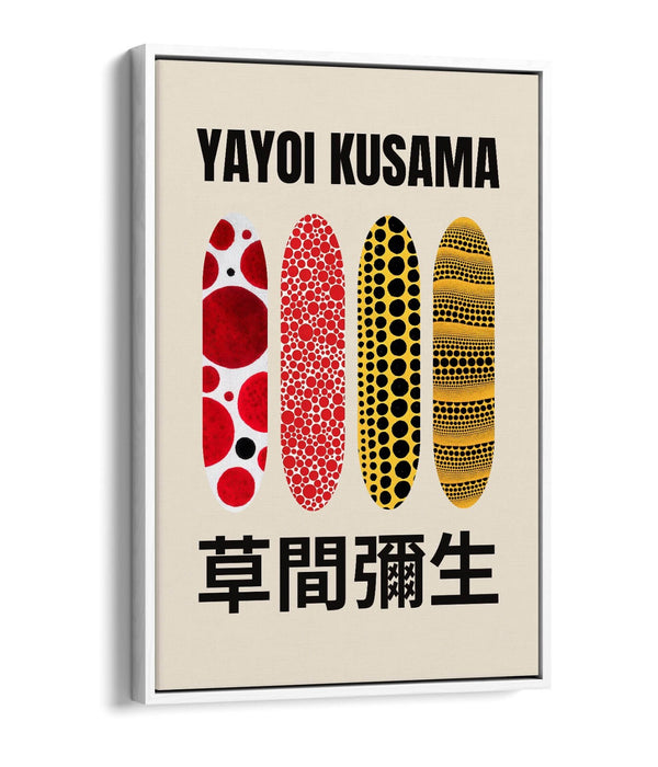 Float Effect Canvas Art – Yayoi Kusama Contemporary Canvas Print With Premium Varnish Finish