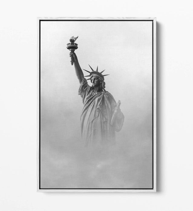 Statue of Liberty Canvas - New York Wall Art | Float Effect Canvas Print