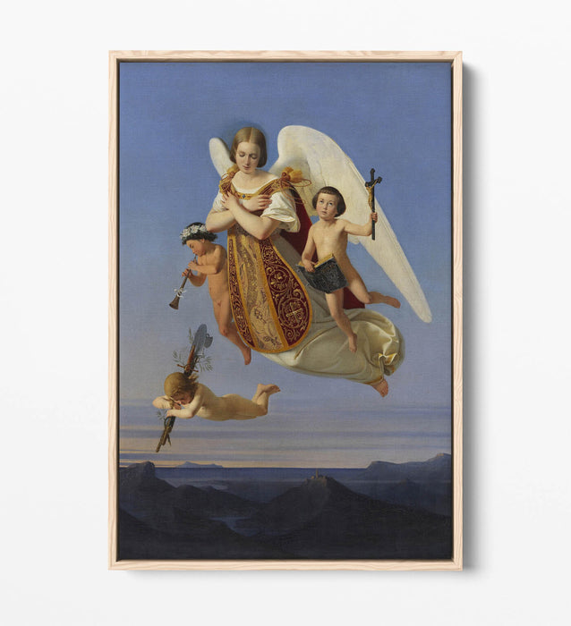 DITLEV BLUNCK, ALLEGORY OF SUNDAY -FLOAT EFFECT CANVAS WALL ART PIC PRINT