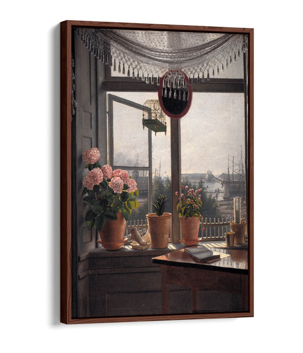 MARTINUS RORBYE, VIEW FROM THE ARTISTS WINDOW-FLOAT EFFECT CANVAS WALL ART PRINT