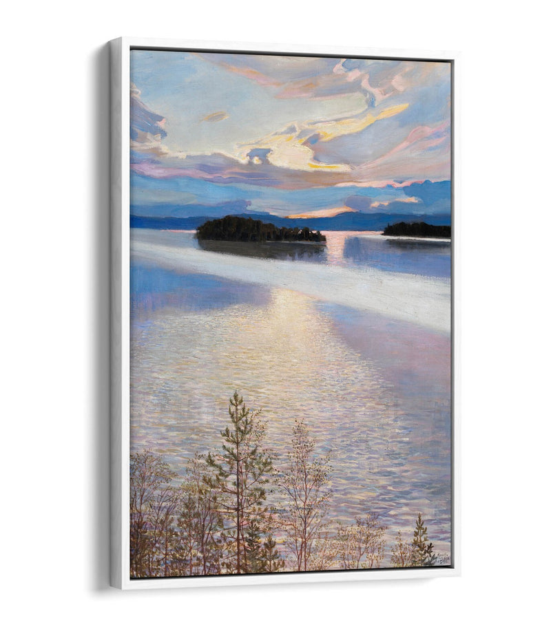 Float Effect Canvas Art - Lake View Handmade Premium Wall Decor Print