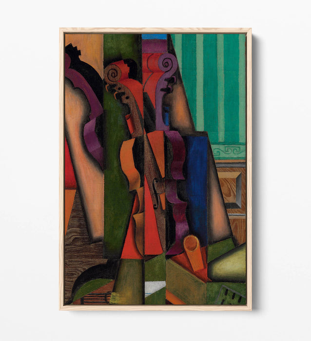 JUAN GRIS, VIOLIN AND GUITAR -FLOAT EFFECT CANVAS WALL ART PRINT